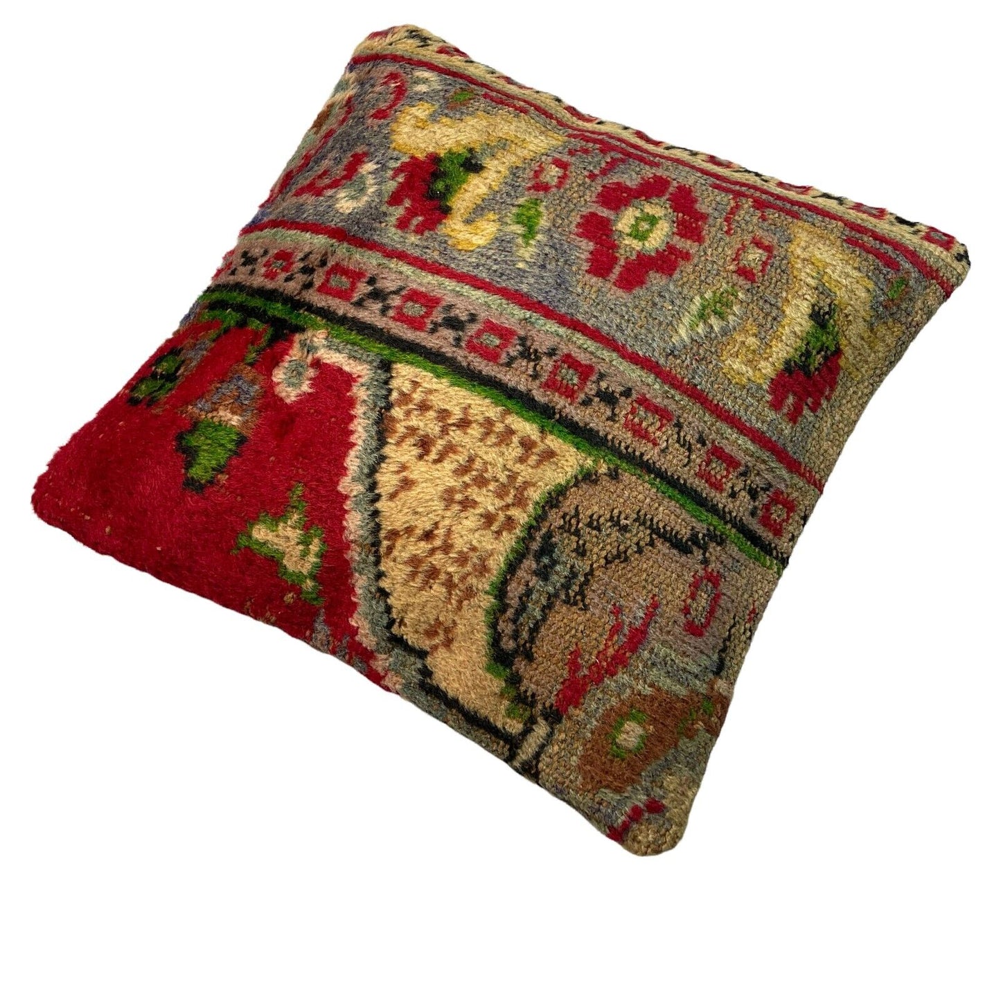 45 x 45 cm , Vintage Turkish Cushion Cover , Vintage Handgemachte Kissenbezug