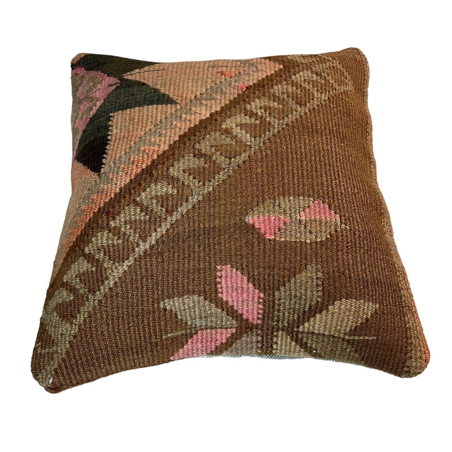 Einzigartige Kelim-Kissen,Turkish Kilim Pillow,16'×16' Funda De Cojín Kilim