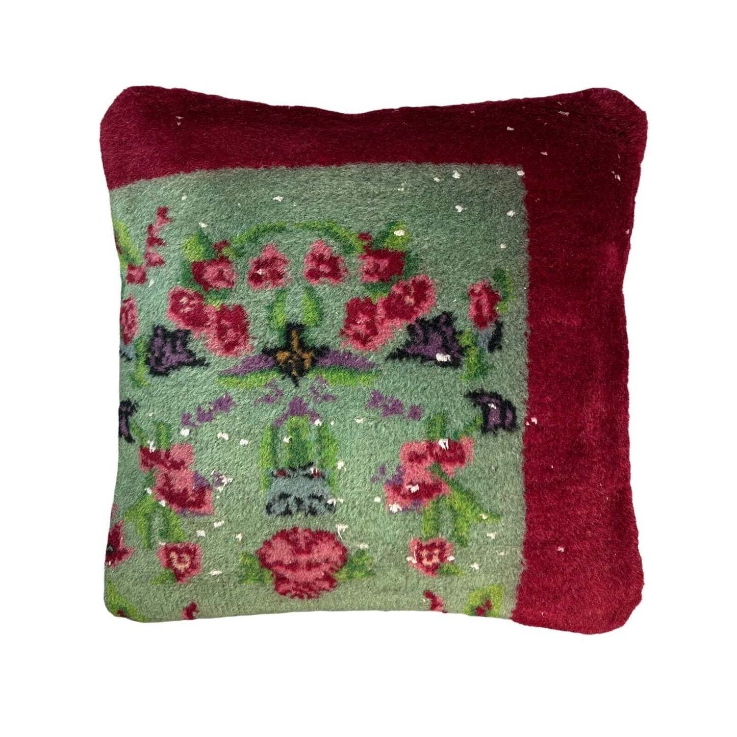 45 x 45 cm , Vintage Turkish Cushion Cover , Vintage Handgemachte Kissenbezug