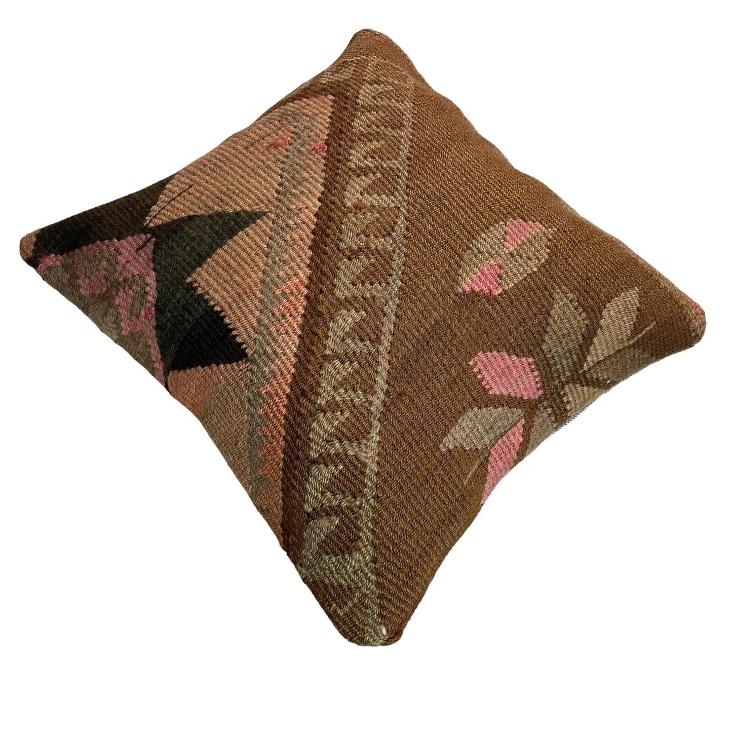 Einzigartige Kelim-Kissen,Turkish Kilim Pillow,16'×16' Funda De Cojín Kilim