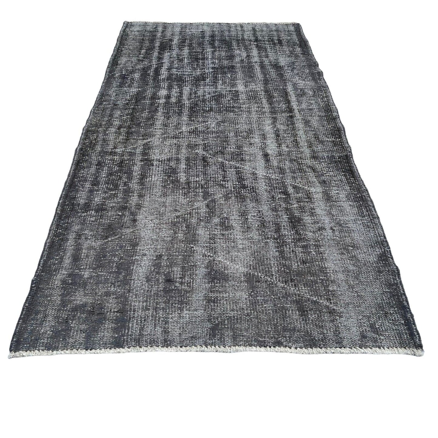 Distressed Overdyed Türkischer Teppich 203 x 103 cm Vintage Decorative Teppich