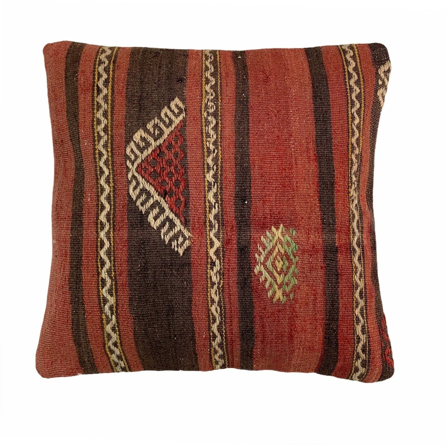 Einzigartige Kelim-Kissen,Turkish Kilim Pillow,16'×16' Funda De Cojín Kilim