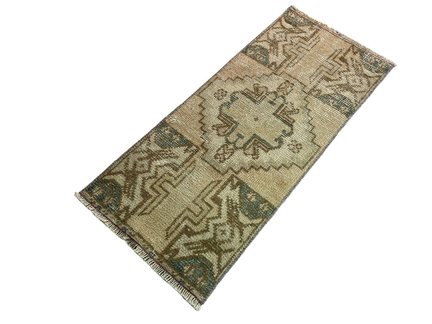 Traditionelle Vintage türkische Teppich, Vintage Turkish Rug 88 X40 cm