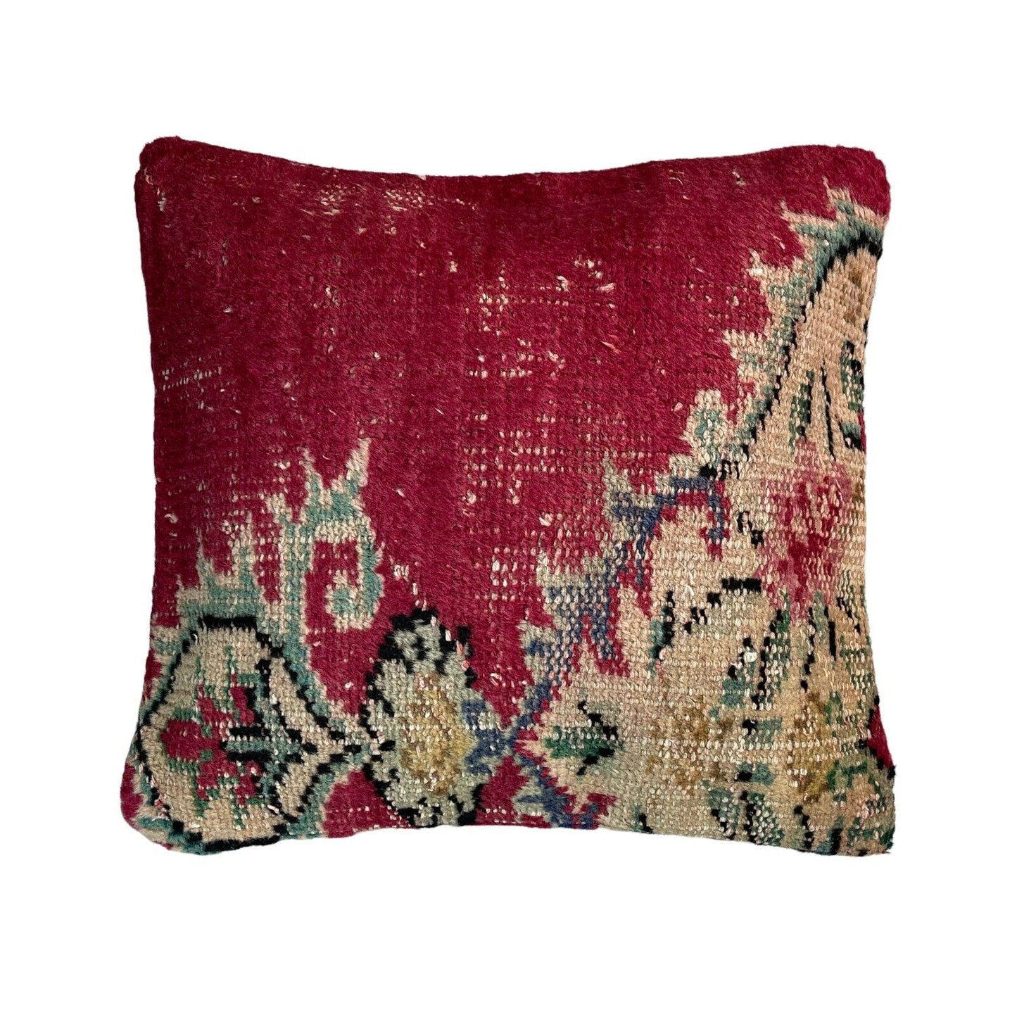 45 x 45 cm , Vintage Turkish Cushion Cover , Vintage Handgemachte Kissenbezug