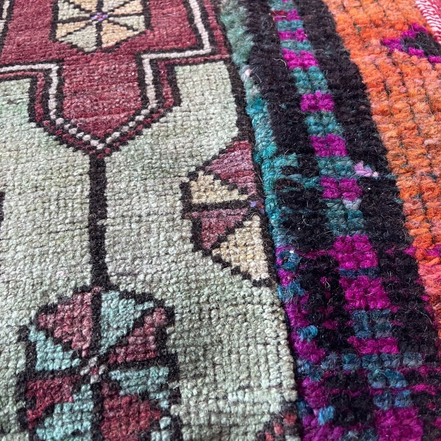40 x 40 cm , Vintage Turkish Cushion Cover , Vintage Handgemachte Kissenbezug
