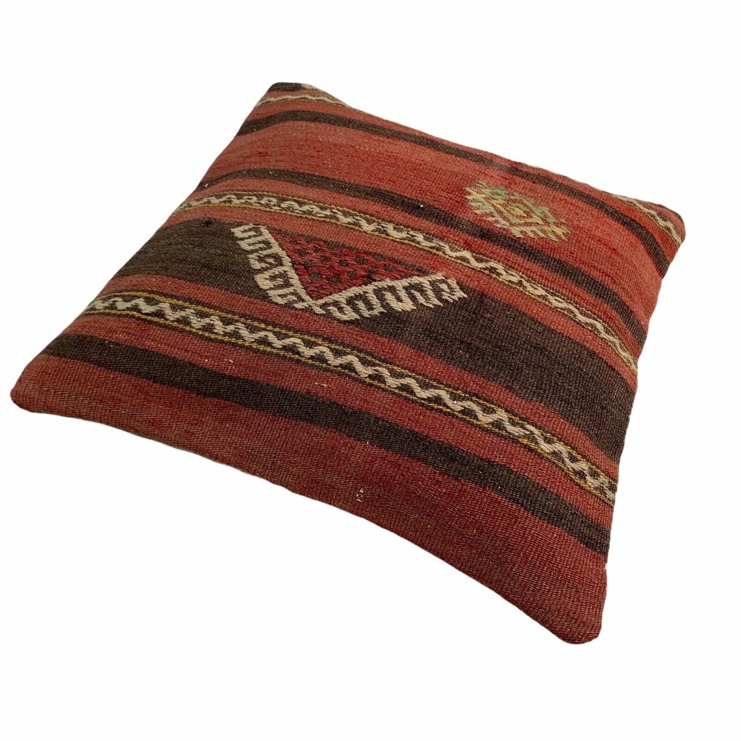 Einzigartige Kelim-Kissen,Turkish Kilim Pillow,16'×16' Funda De Cojín Kilim