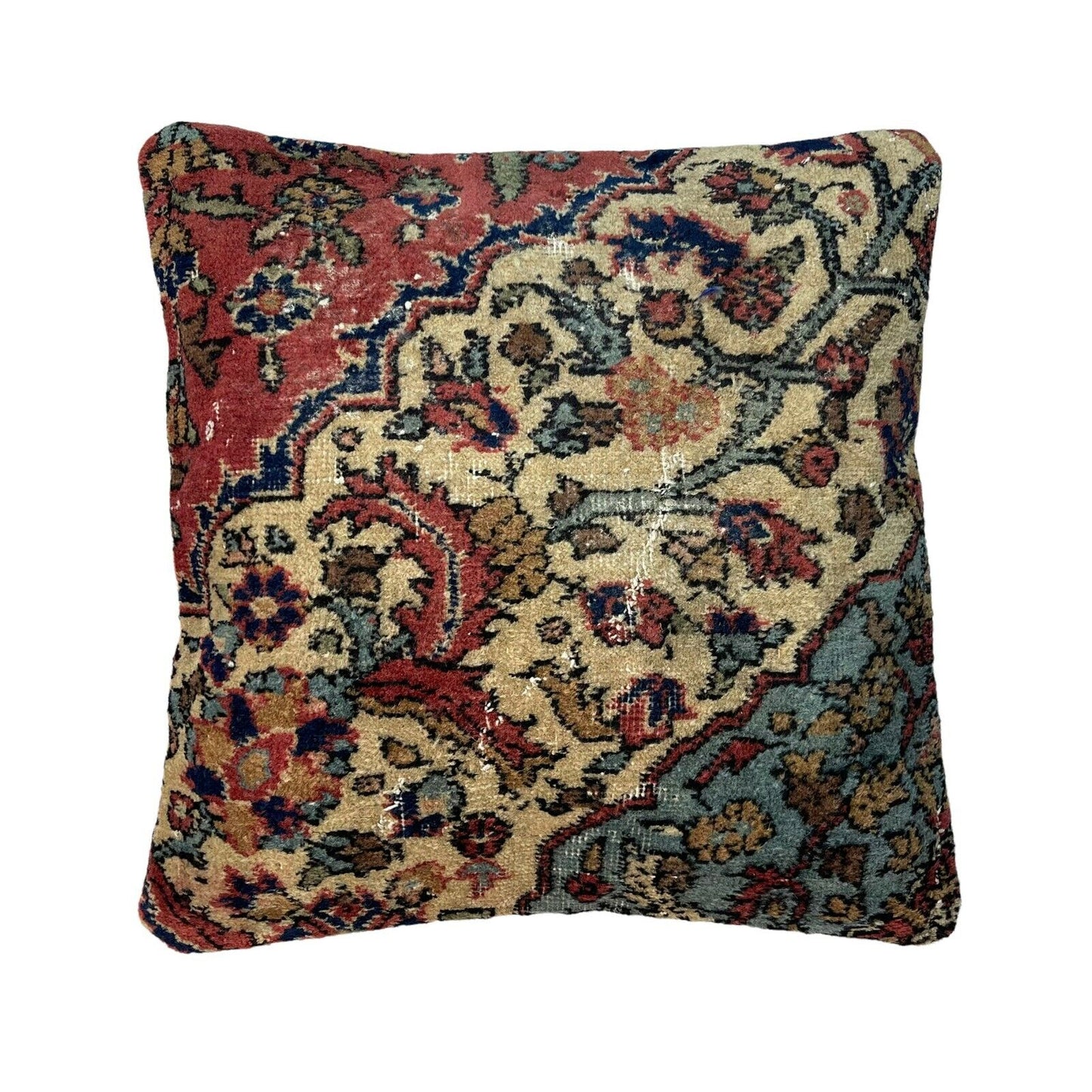 45 x 45 cm , Vintage Turkish Cushion Cover , Vintage Handgemachte Kissenbezug