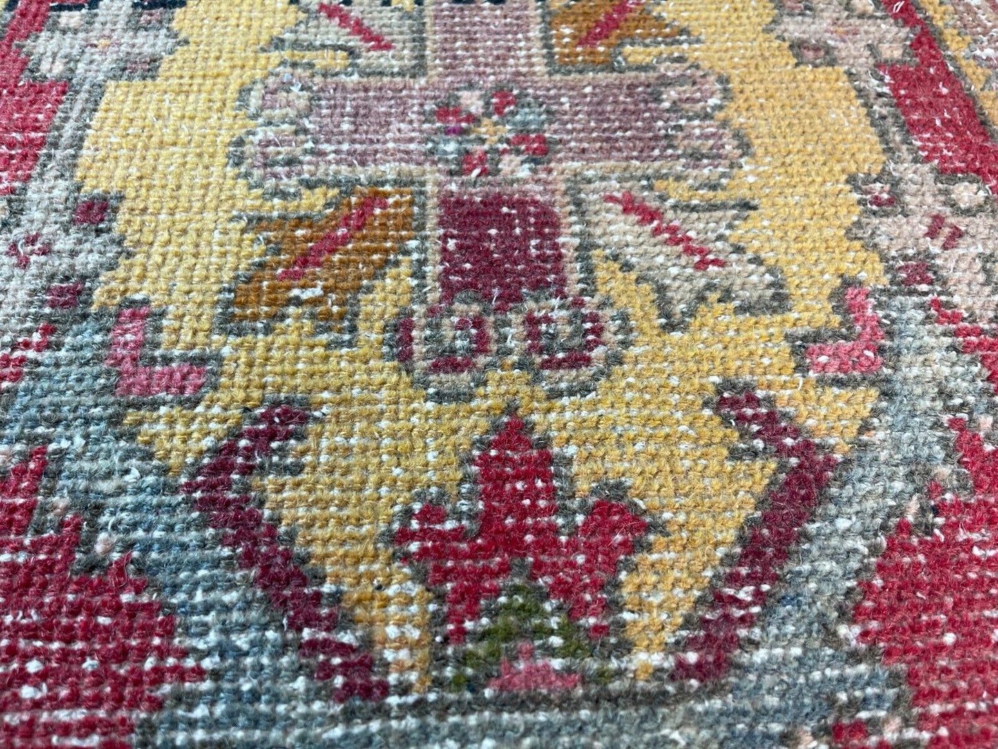 Traditionelle Vintage türkische Teppich, Vintage Turkish Rug 102 X 53 cm