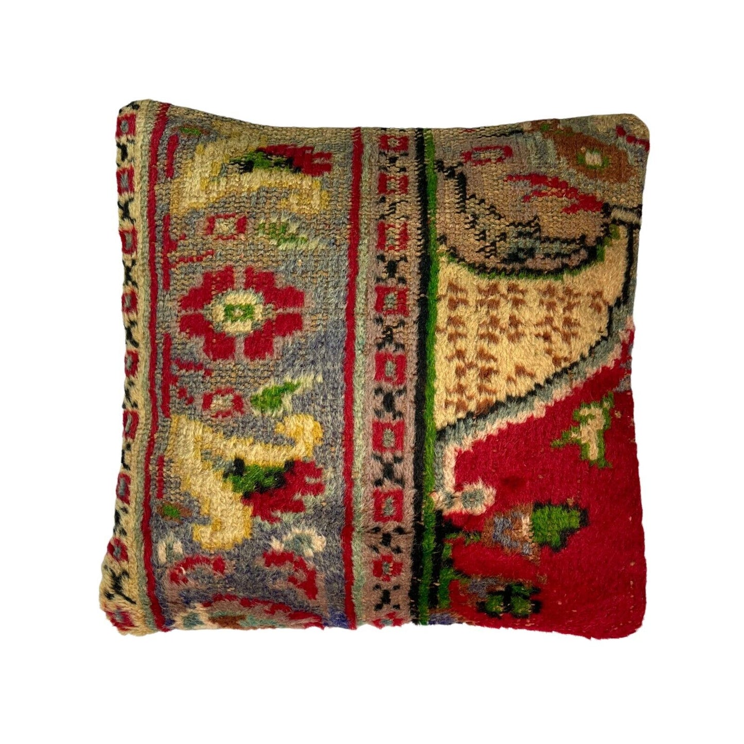 45 x 45 cm , Vintage Turkish Cushion Cover , Vintage Handgemachte Kissenbezug