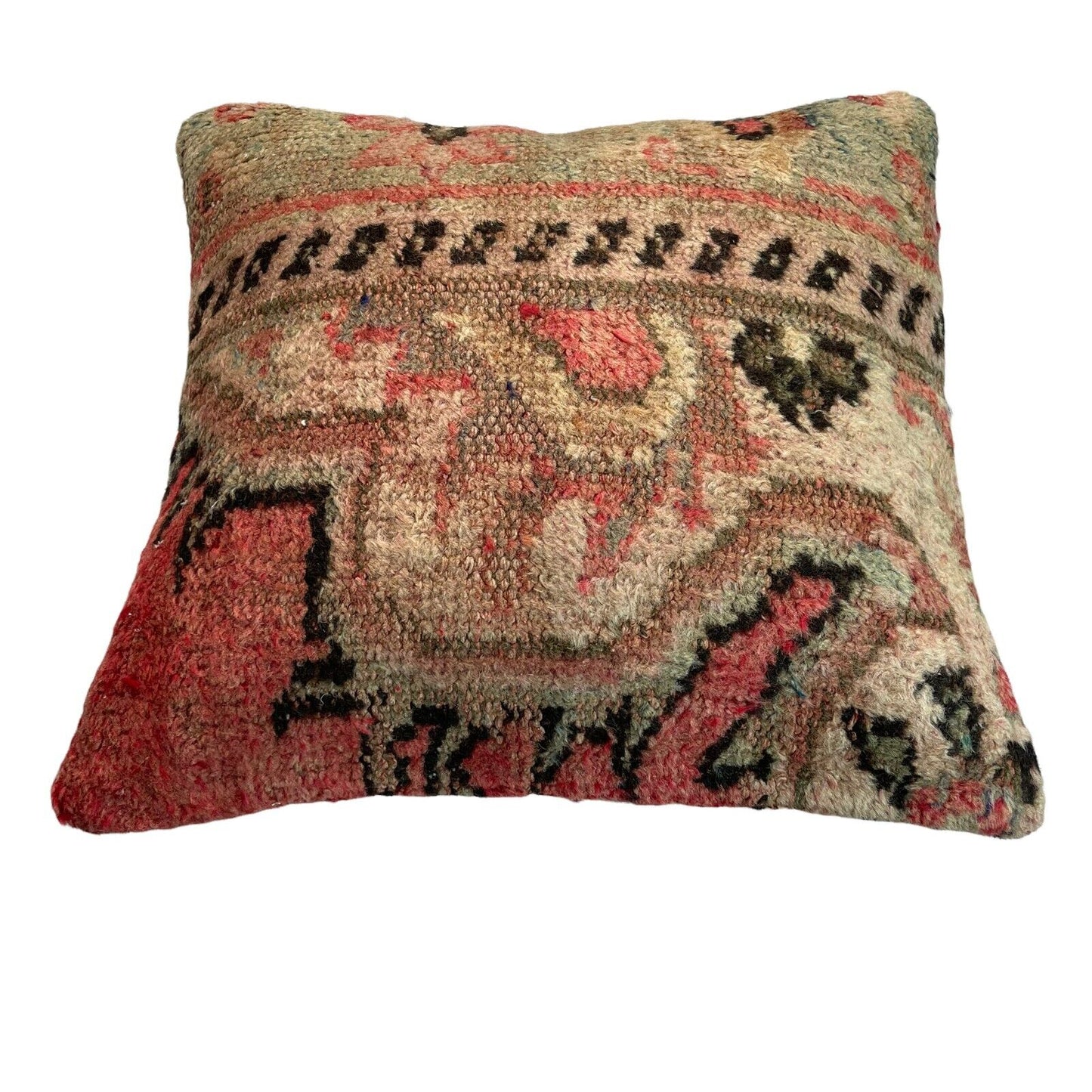 45 x 45 cm , Vintage Turkish Cushion Cover , Vintage Handgemachte Kissenbezug