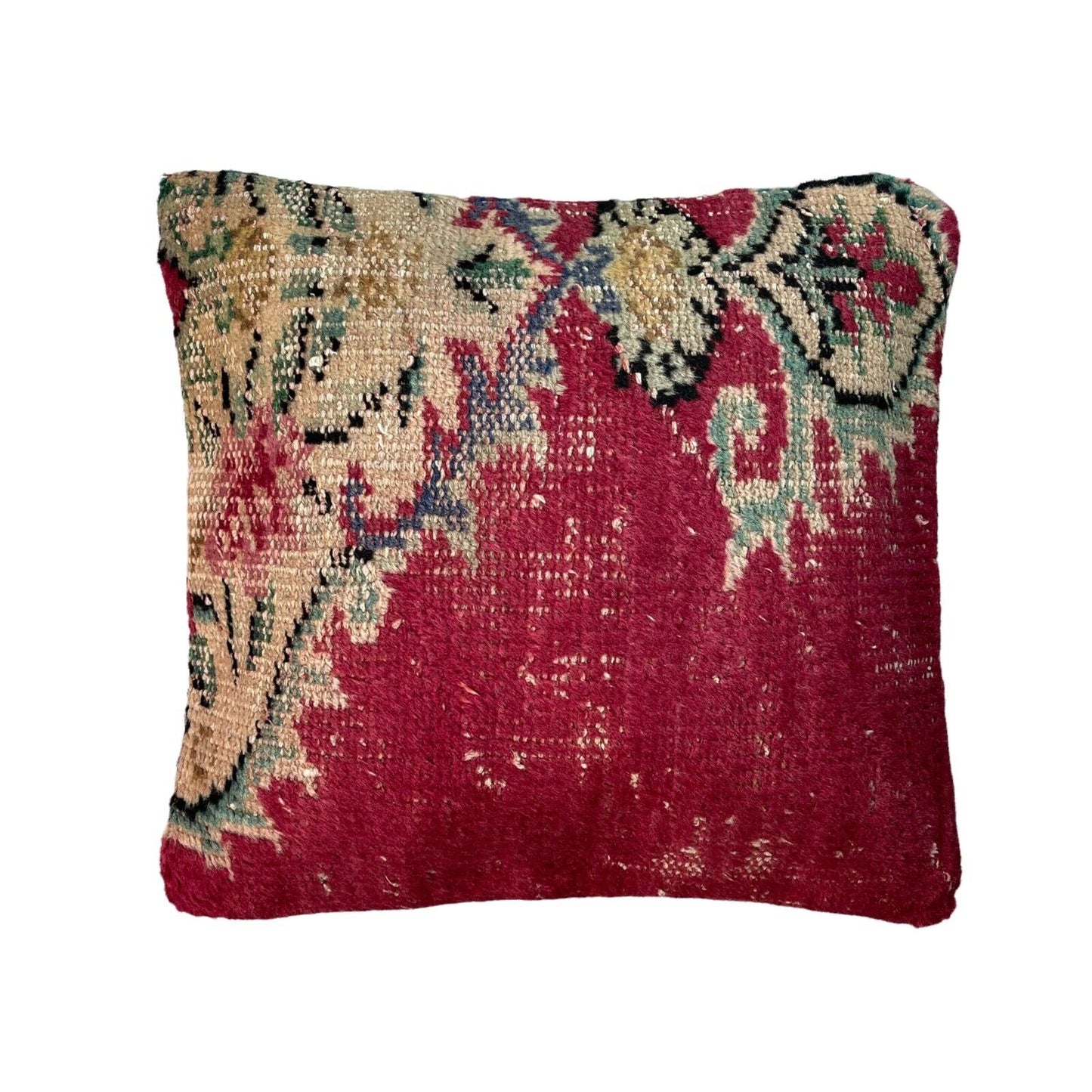 45 x 45 cm , Vintage Turkish Cushion Cover , Vintage Handgemachte Kissenbezug