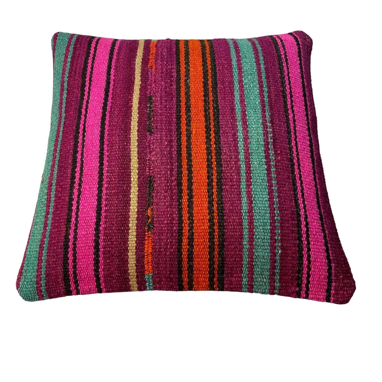 Einzigartige Kelim-Kissen,Turkish Kilim Pillow,16'×16' Funda De Cojín Kilim