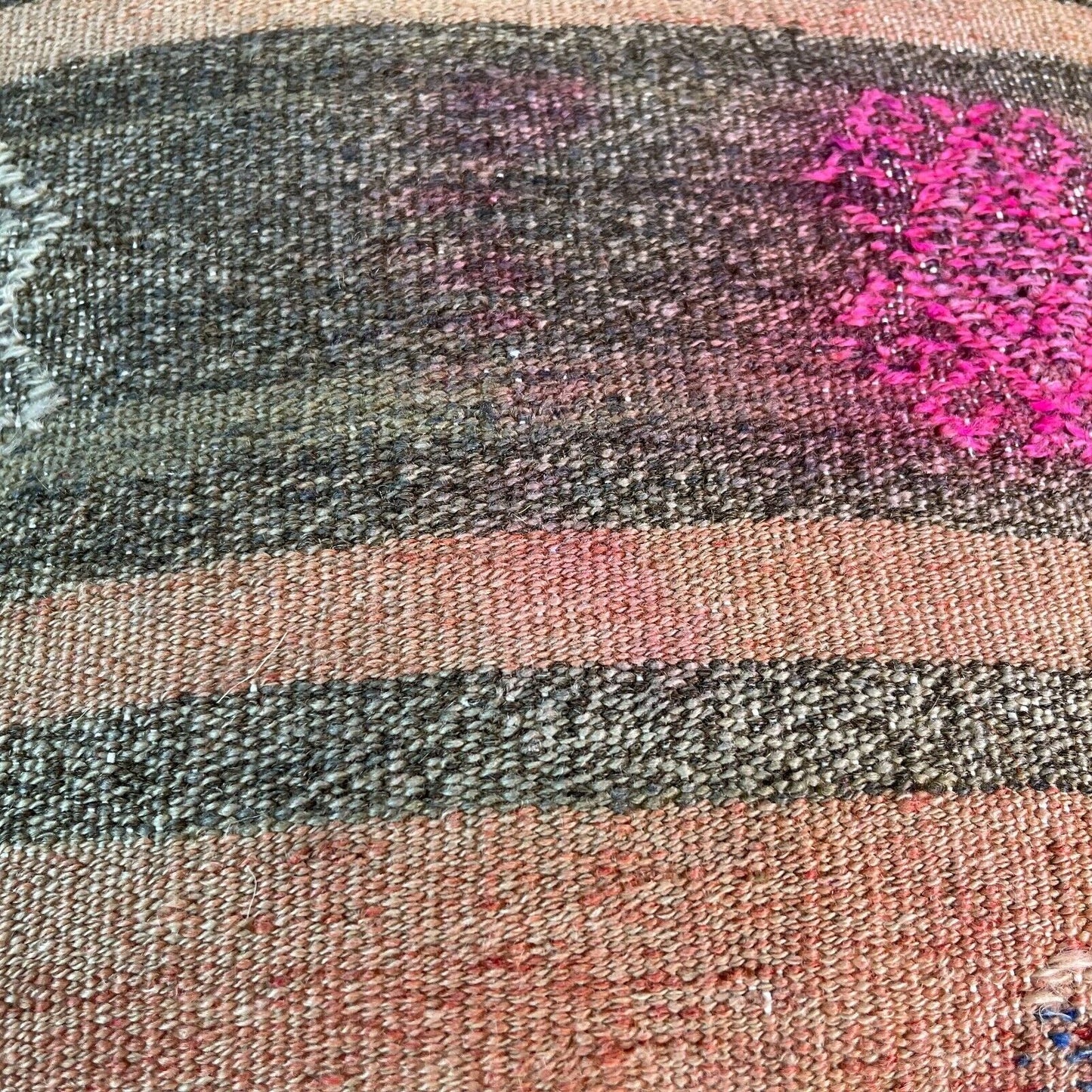 Einzigartige Kelim-Kissen,Turkish Kilim Pillow,16'×16' Funda De Cojín Kilim