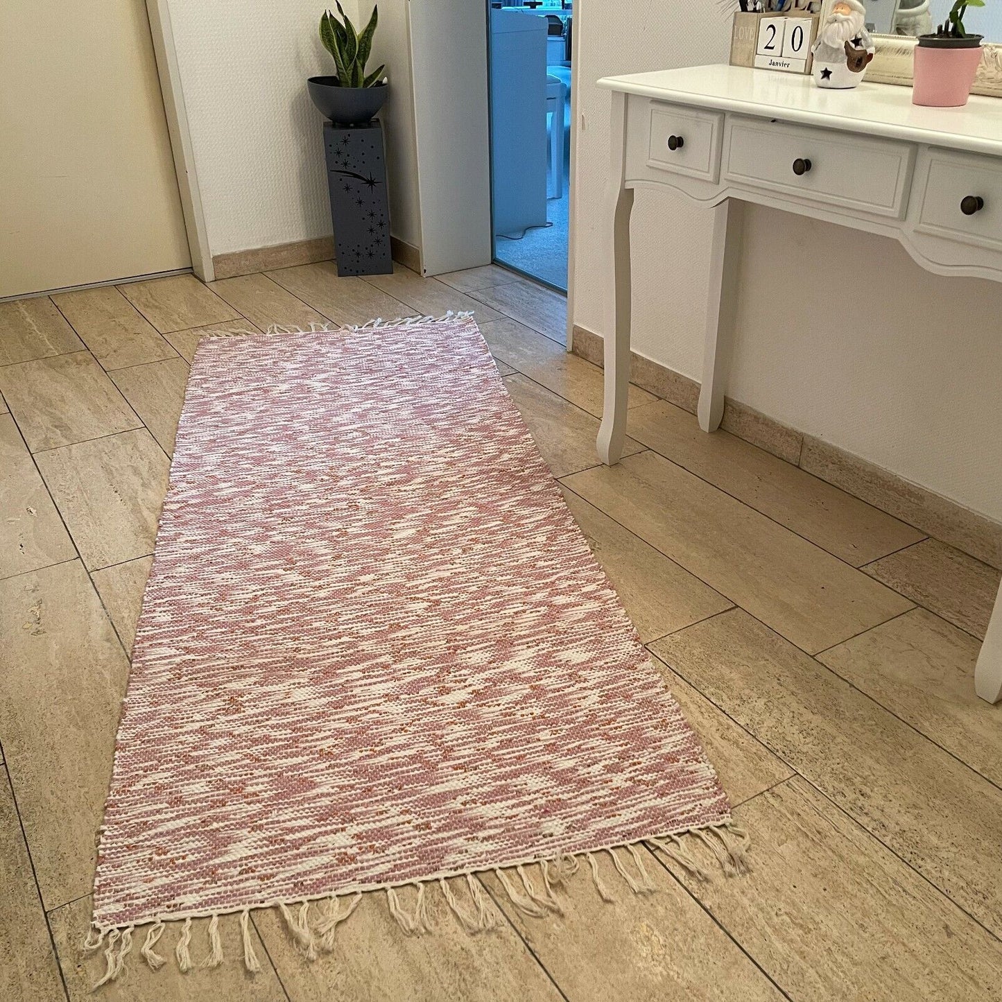 Brand New Traditional Turkish Runner , Rag Rug Runner 198 X 80 cm