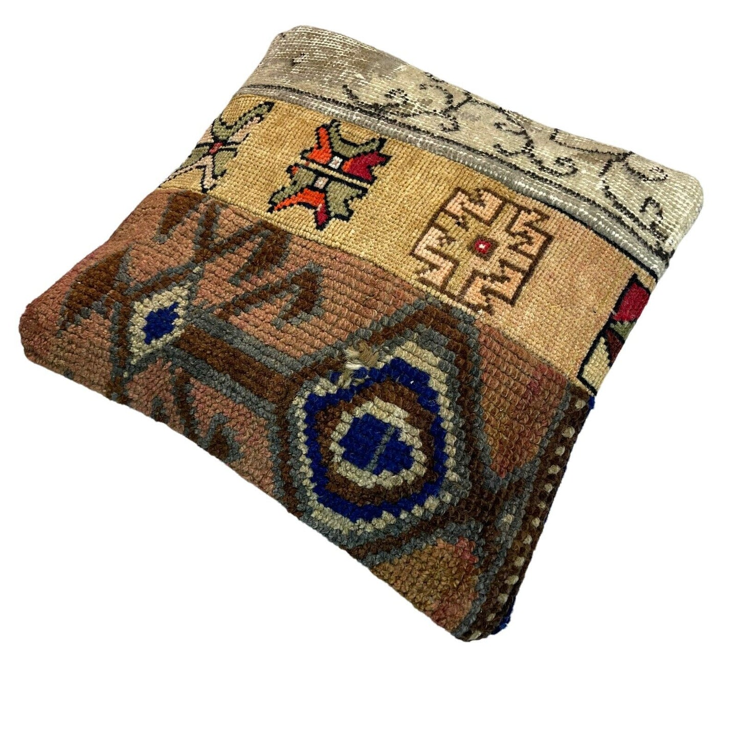40 x 40 cm , Vintage Turkish Cushion Cover , Vintage Handgemachte Kissenbezug