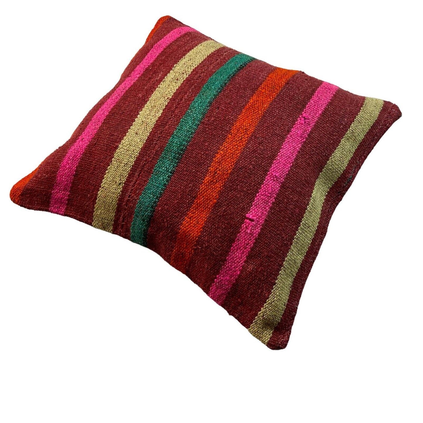 Einzigartige Kelim-Kissen,Turkish Kilim Pillow,16'×16' Funda De Cojín Kilim