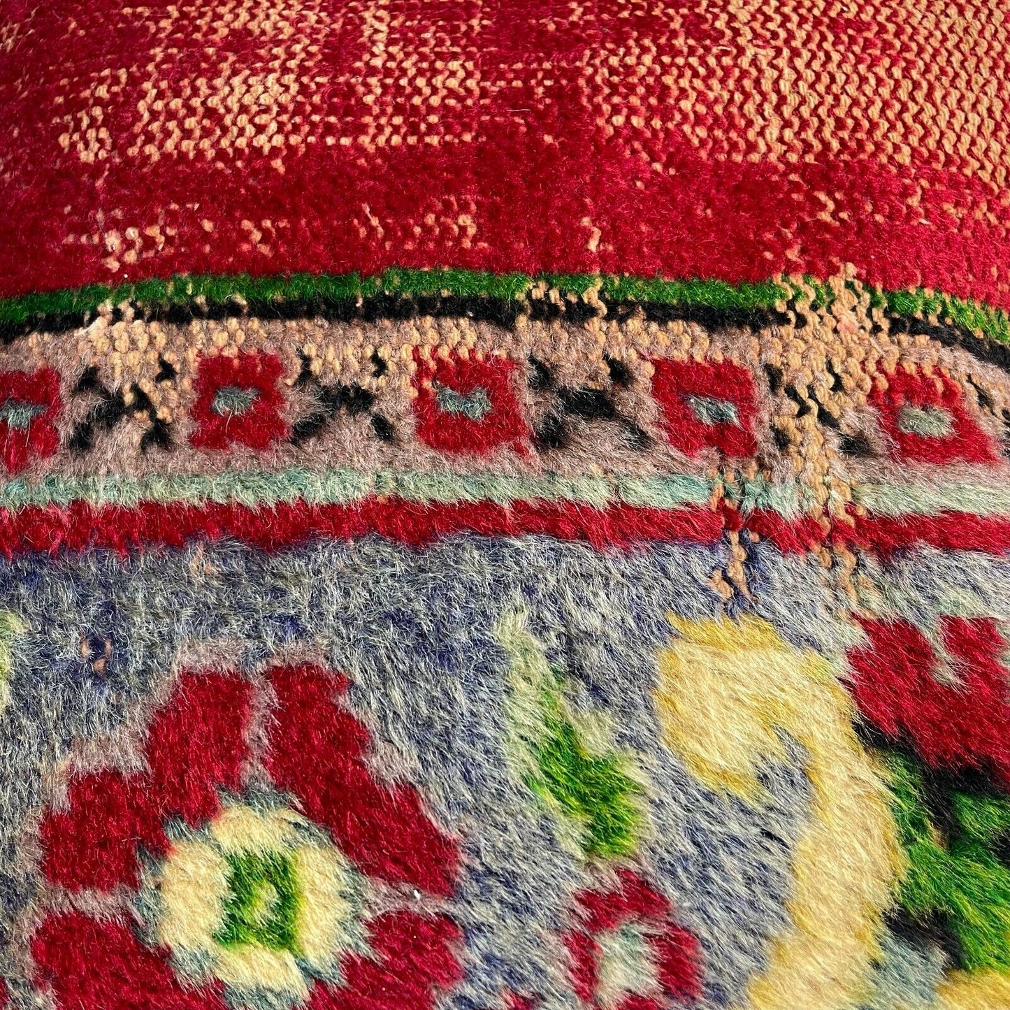 45 x 45 cm , Vintage Turkish Cushion Cover , Vintage Handgemachte Kissenbezug
