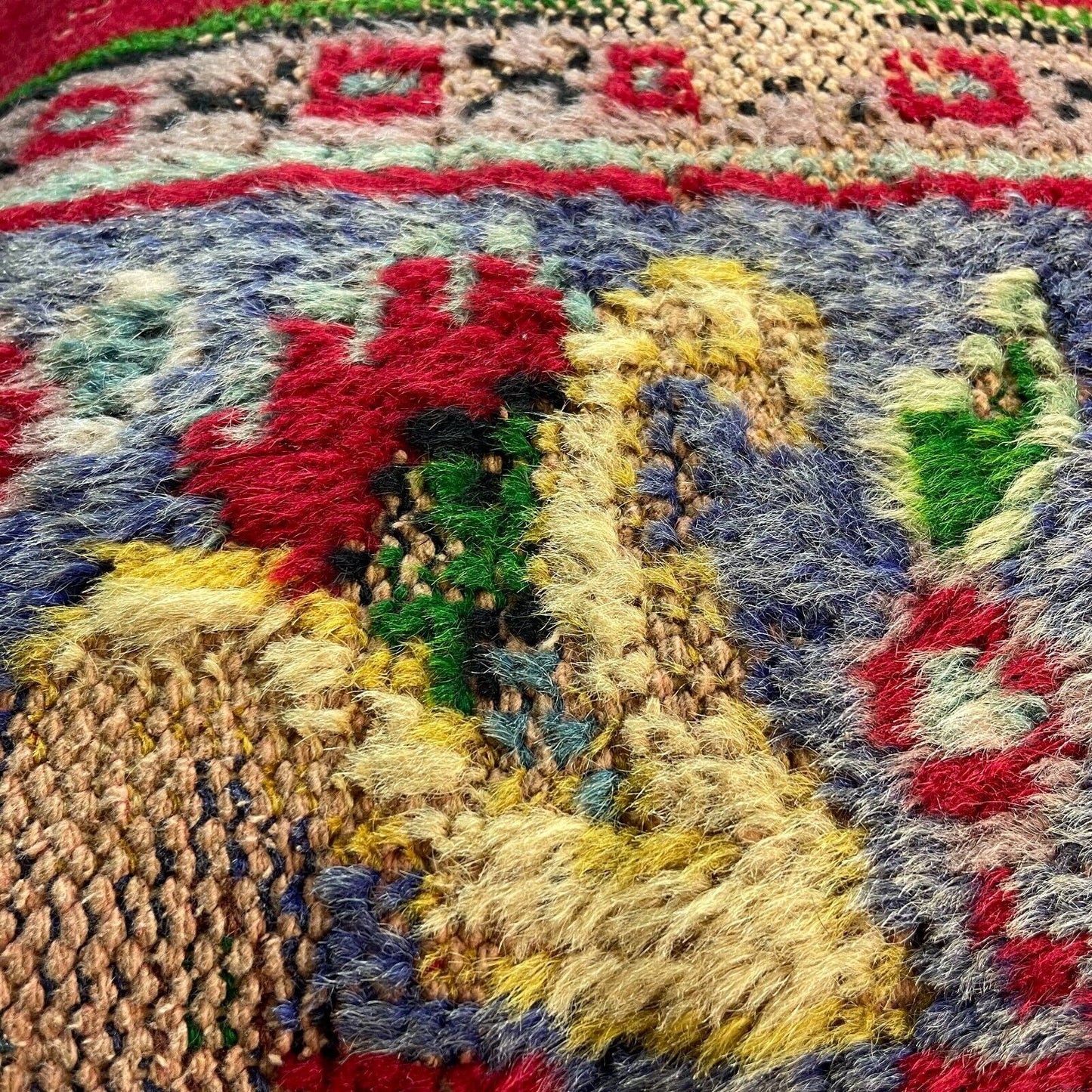 18''X18'' Vintage Handmade Rug Cushion Cover, 45 x 45 cm Deko Kissenbezug LL1385