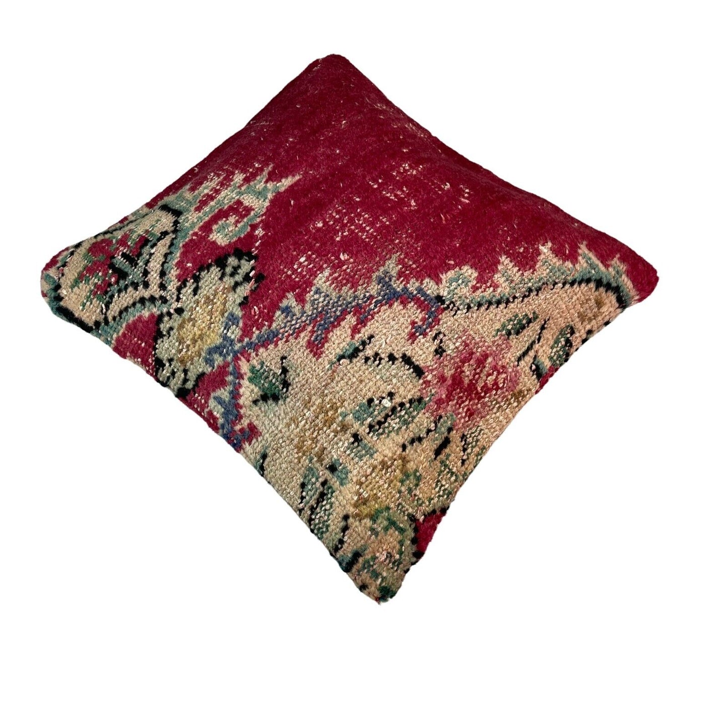 45 x 45 cm , Vintage Turkish Cushion Cover , Vintage Handgemachte Kissenbezug