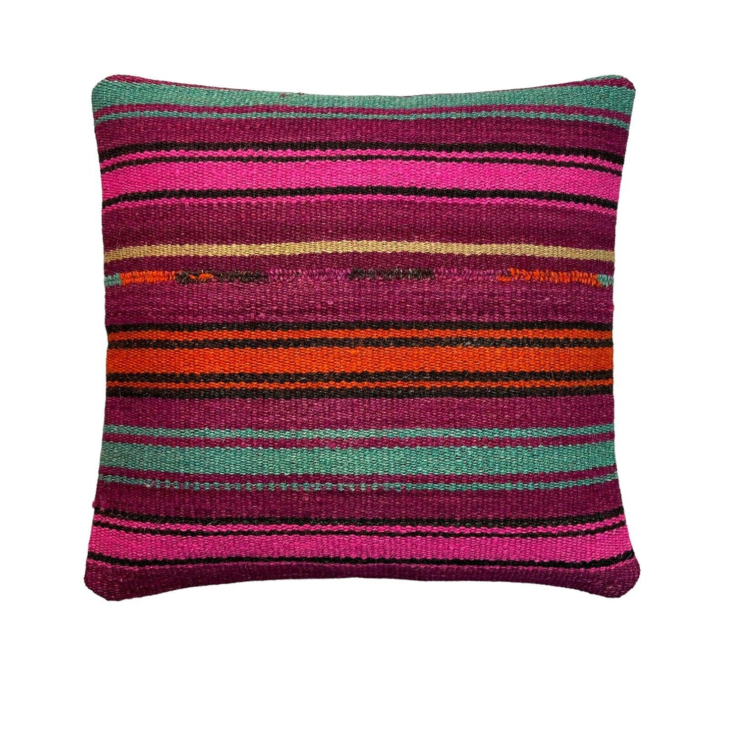 Einzigartige Kelim-Kissen,Turkish Kilim Pillow,16'×16' Funda De Cojín Kilim