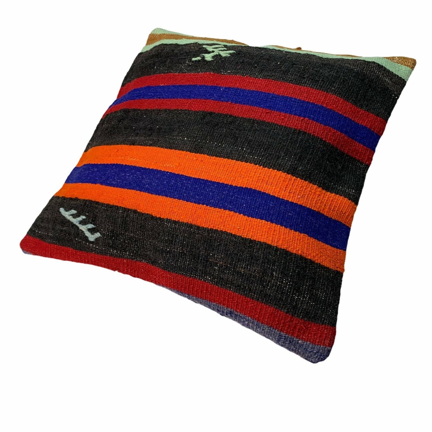 Einzigartige Kelim-Kissen,Turkish Kilim Pillow,16'×16' Funda De Cojín Kilim