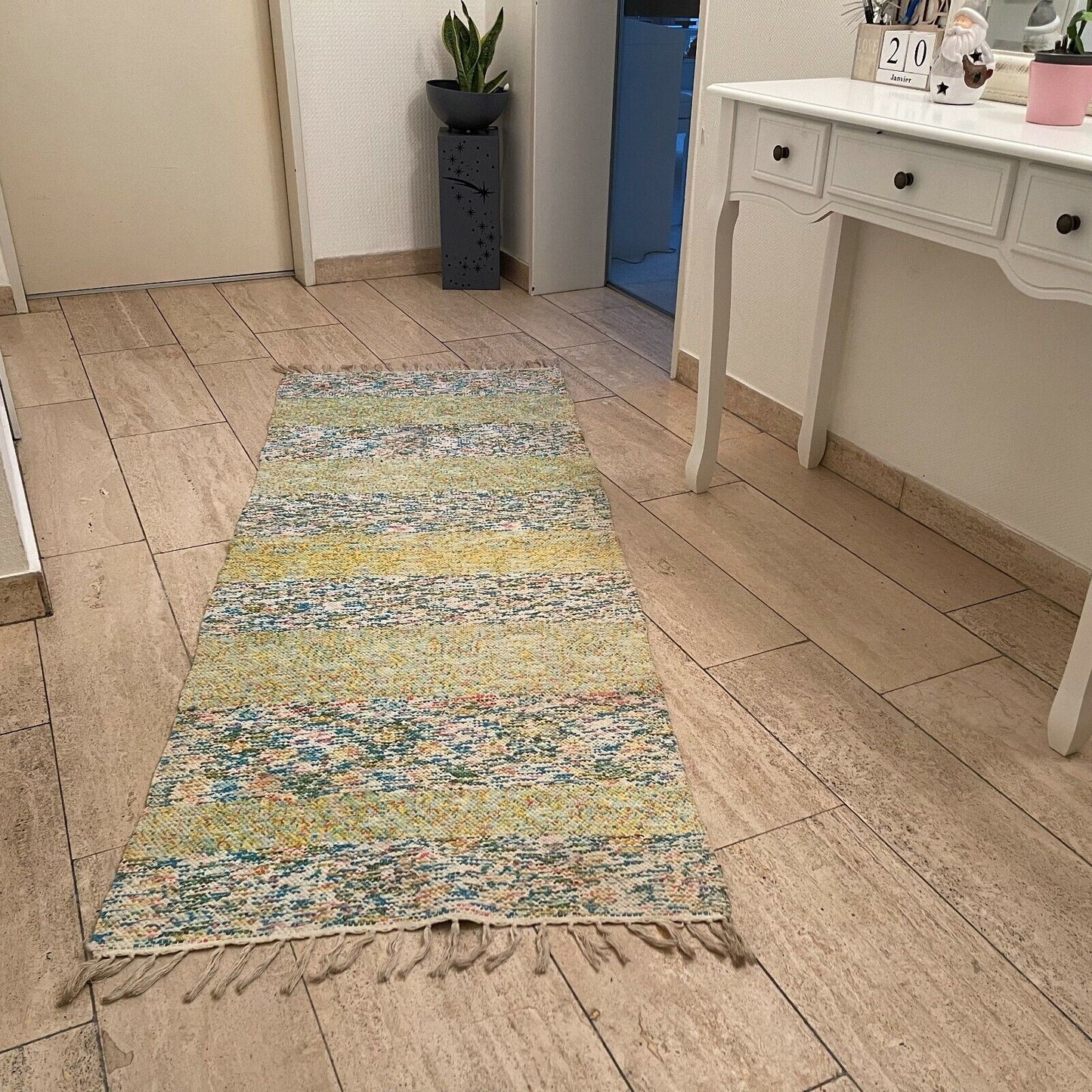 Brand New Traditional Turkish Runner , Rag Rug Runner 185X72 cm