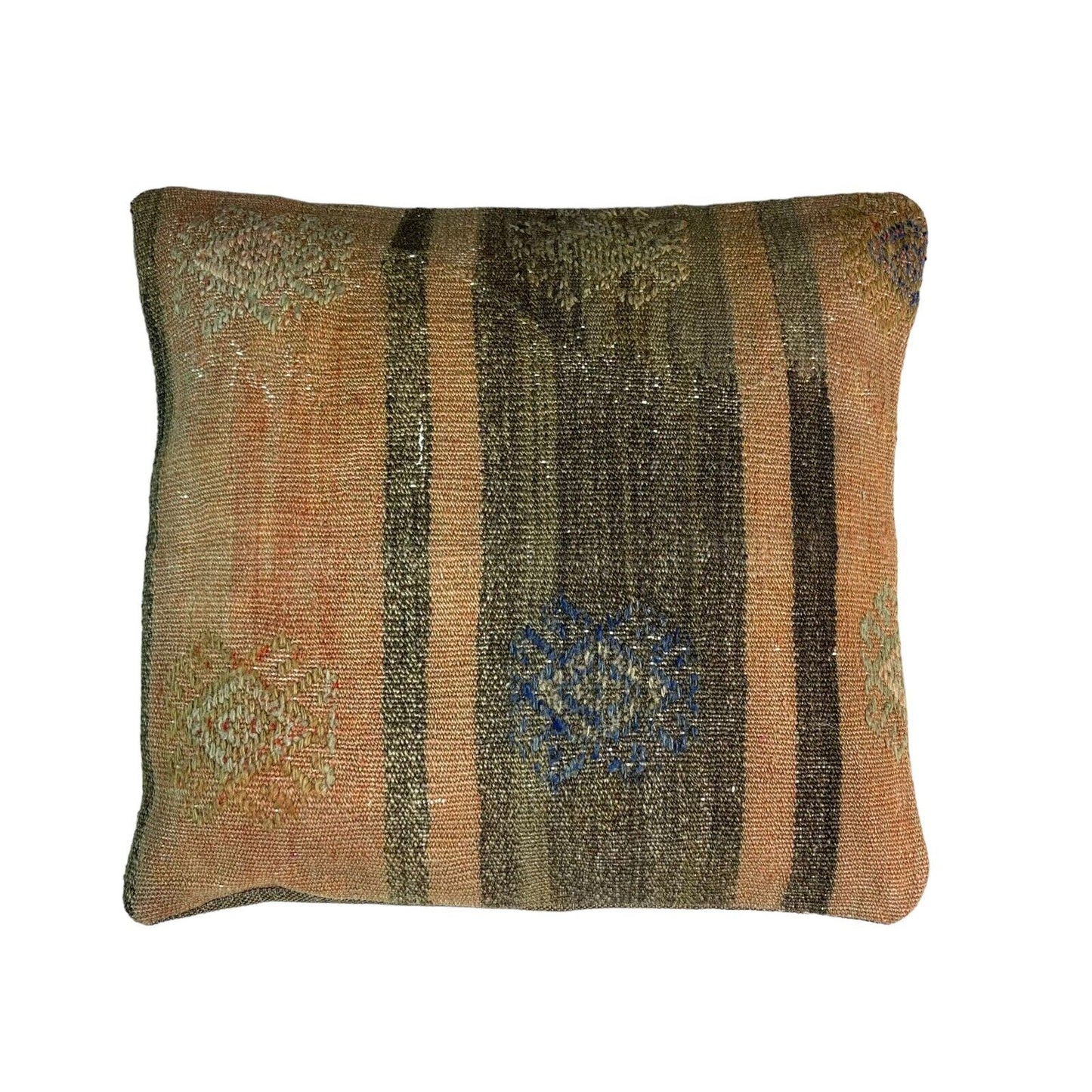 Einzigartige Kelim-Kissen,Turkish Kilim Pillow,16'×16' Funda De Cojín Kilim