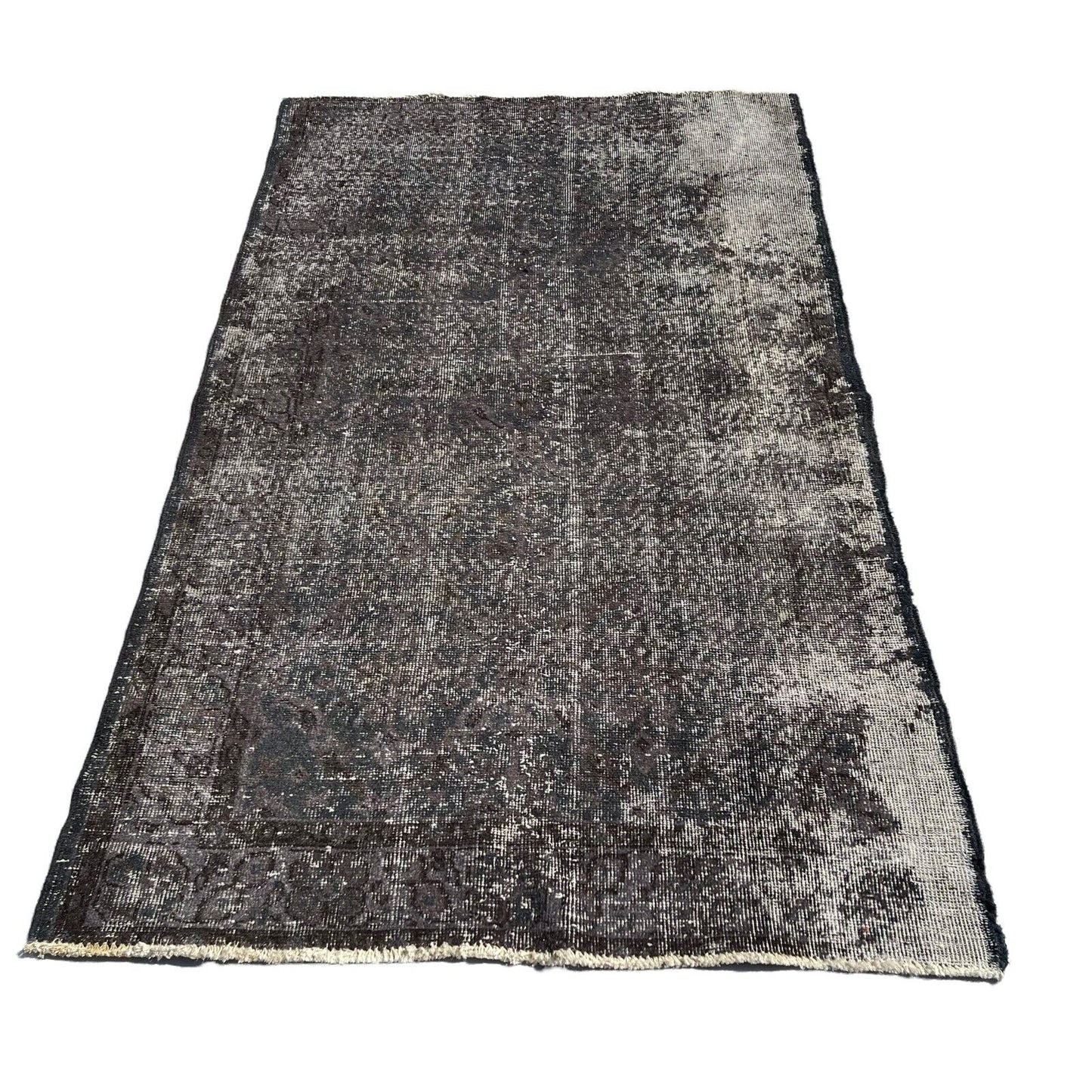 Distressed Overdyed Türkischer Teppich 196 x 110 cm Vintage Decorative Teppich