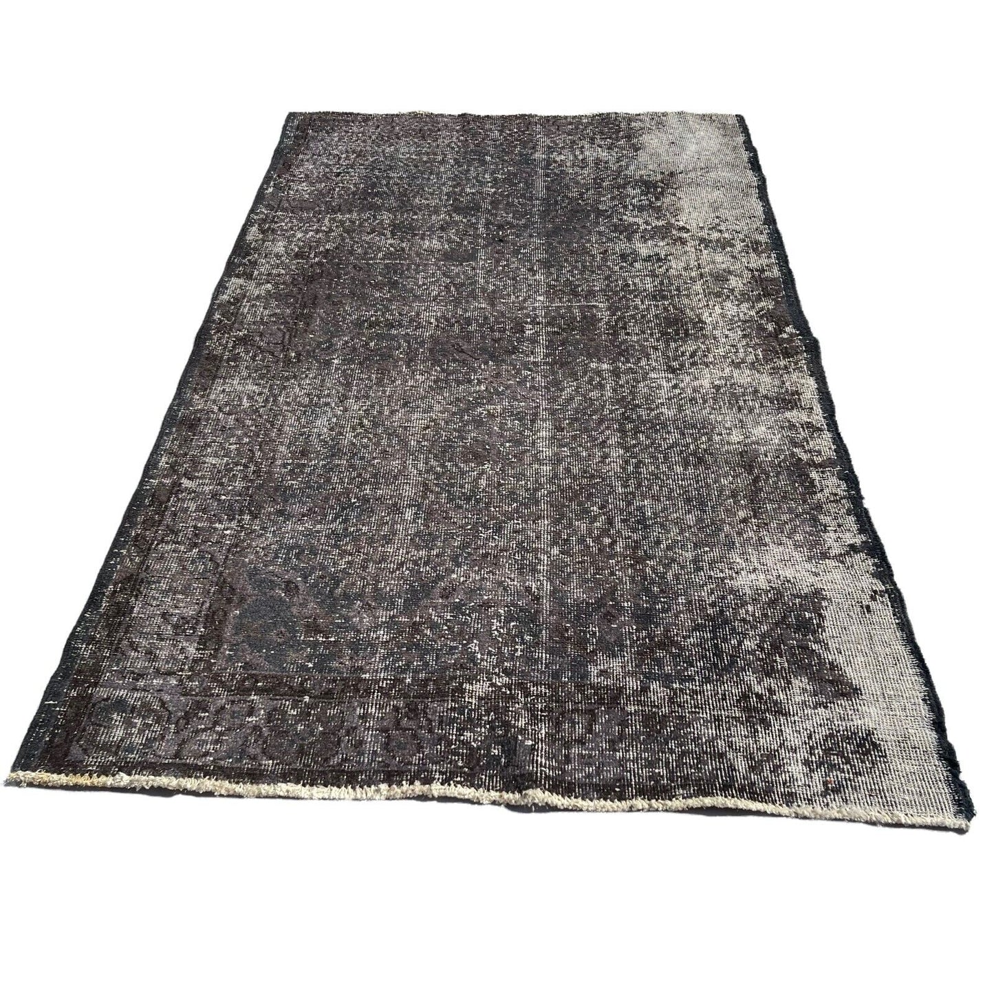 Distressed Overdyed Türkischer Teppich 196 x 110 cm Vintage Decorative Teppich