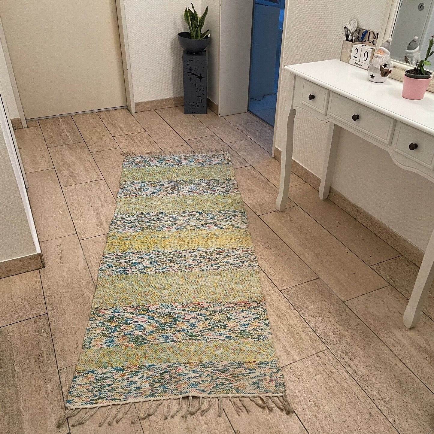 Brand New Traditional Turkish Runner , Rag Rug Runner 185X72 cm
