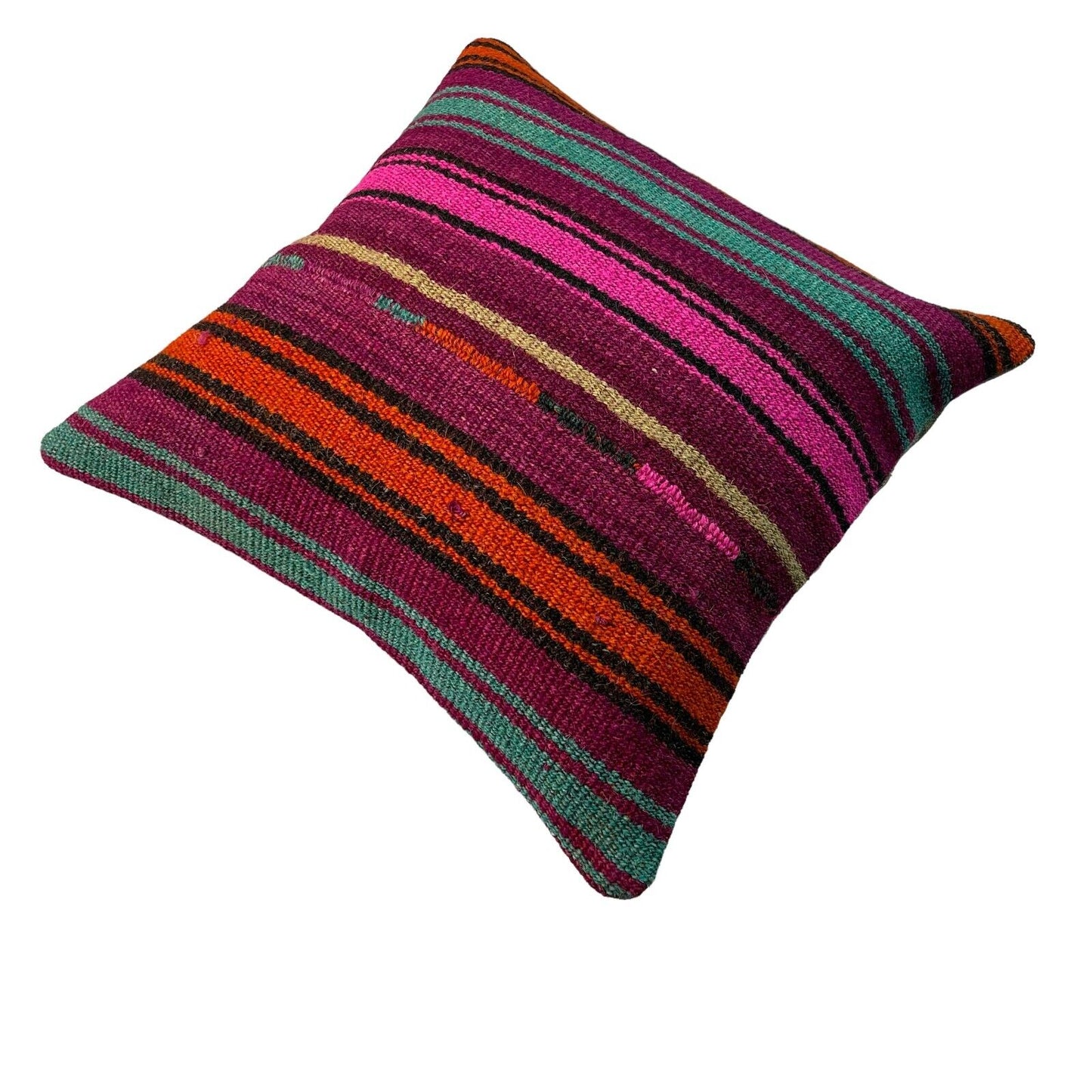 Einzigartige Kelim-Kissen,Turkish Kilim Pillow,16'×16' Funda De Cojín Kilim
