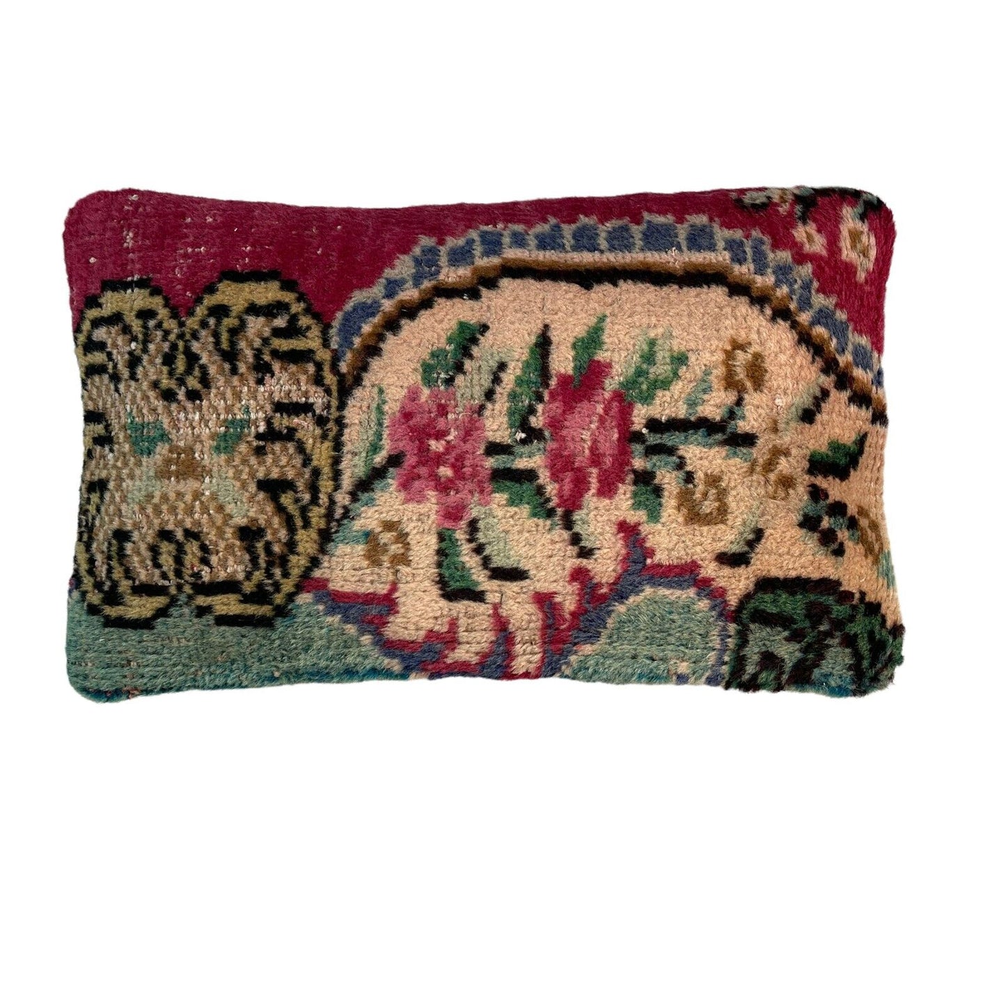 30 x 50 cm Real Handwoven Vintage Cushion Cover, 12''X 20'' Vintage Kissenbezug