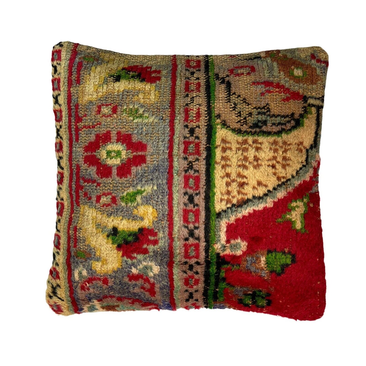 45 x 45 cm , Vintage Turkish Cushion Cover , Vintage Handgemachte Kissenbezug