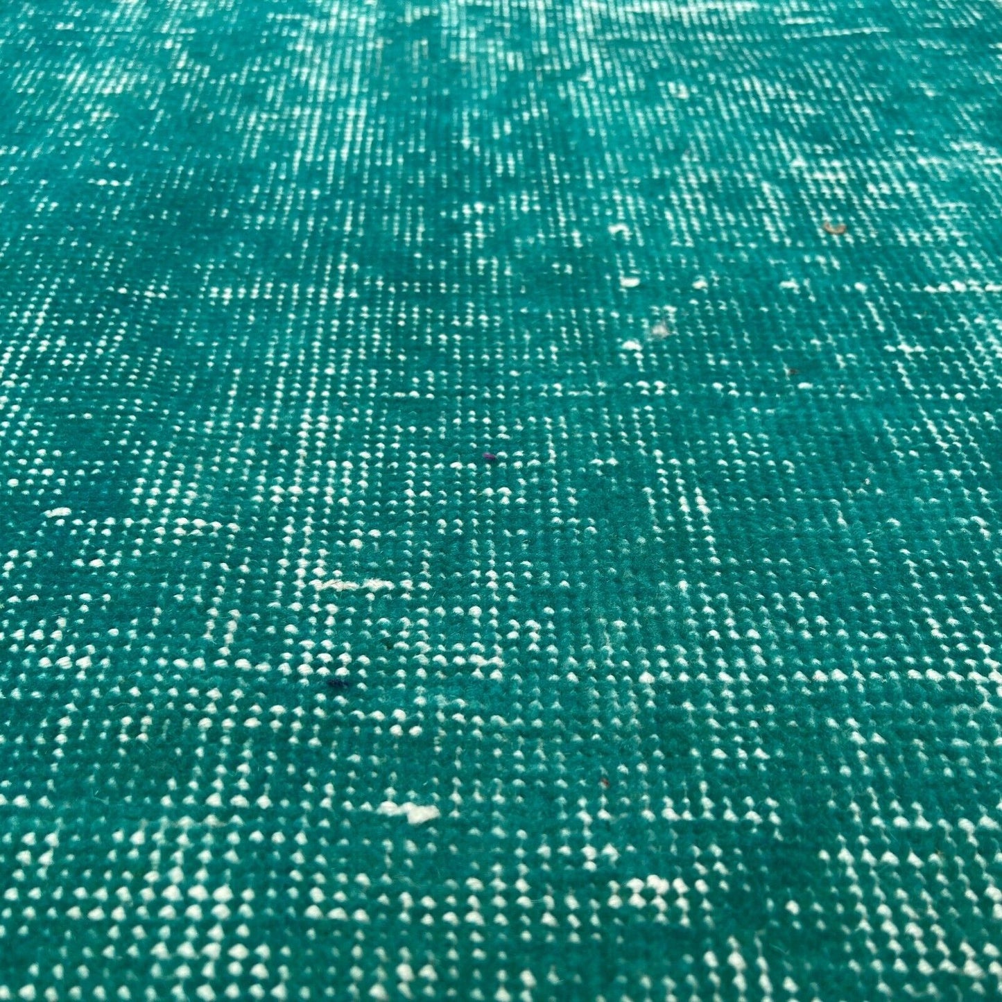Distressed Overdyed Türkischer Teppich Läufer 307 x 48 cm Vintage Teppich Läufer