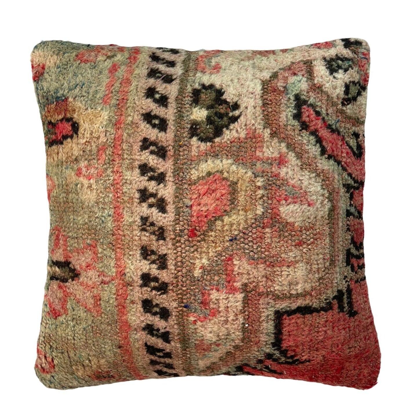 45 x 45 cm , Vintage Turkish Cushion Cover , Vintage Handgemachte Kissenbezug