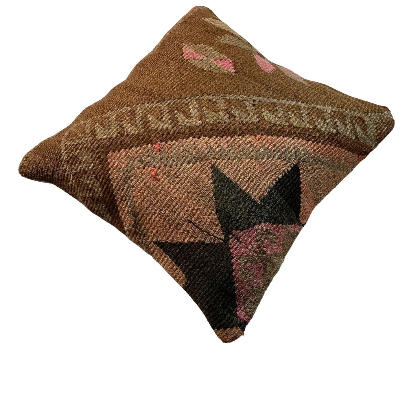 Einzigartige Kelim-Kissen,Turkish Kilim Pillow,16'×16' Funda De Cojín Kilim