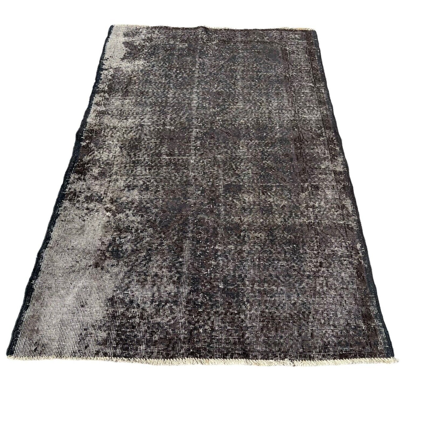 Distressed Overdyed Türkischer Teppich 196 x 110 cm Vintage Decorative Teppich