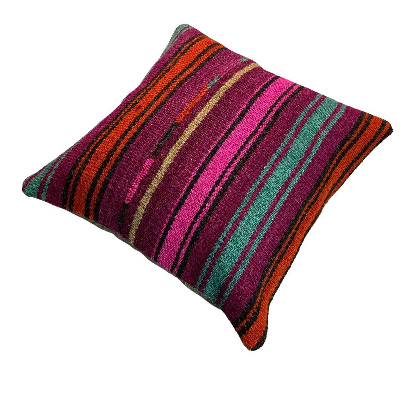 Einzigartige Kelim-Kissen,Turkish Kilim Pillow,16'×16' Funda De Cojín Kilim