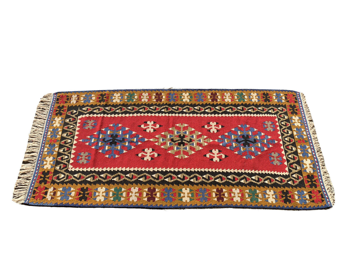 Traditional Turkish Kilim Rug,Vintage Kelim Teppich 186X90 Cm