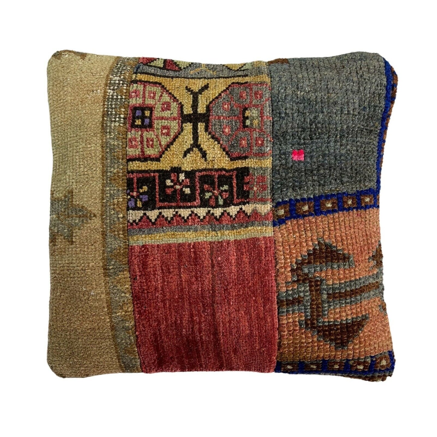 40 x 40 cm , Vintage Turkish Cushion Cover , Vintage Handgemachte Kissenbezug