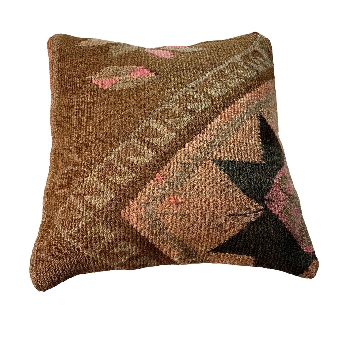 Einzigartige Kelim-Kissen,Turkish Kilim Pillow,16'×16' Funda De Cojín Kilim