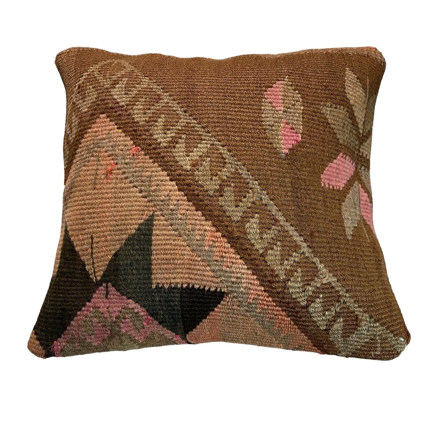 Einzigartige Kelim-Kissen,Turkish Kilim Pillow,16'×16' Funda De Cojín Kilim