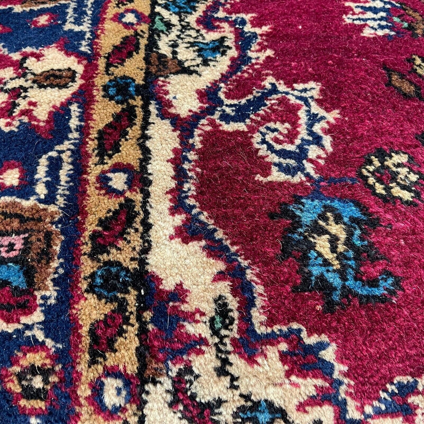 45 x 45 cm , Vintage Turkish Cushion Cover , Vintage Handgemachte Kissenbezug