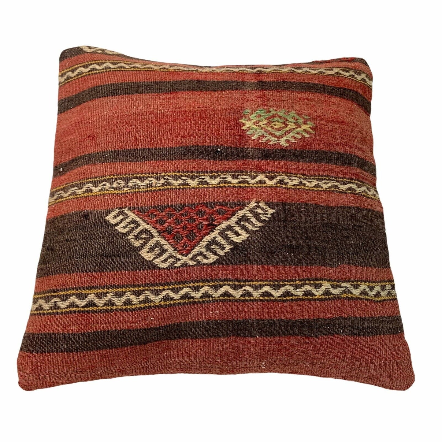 Einzigartige Kelim-Kissen,Turkish Kilim Pillow,16'×16' Funda De Cojín Kilim