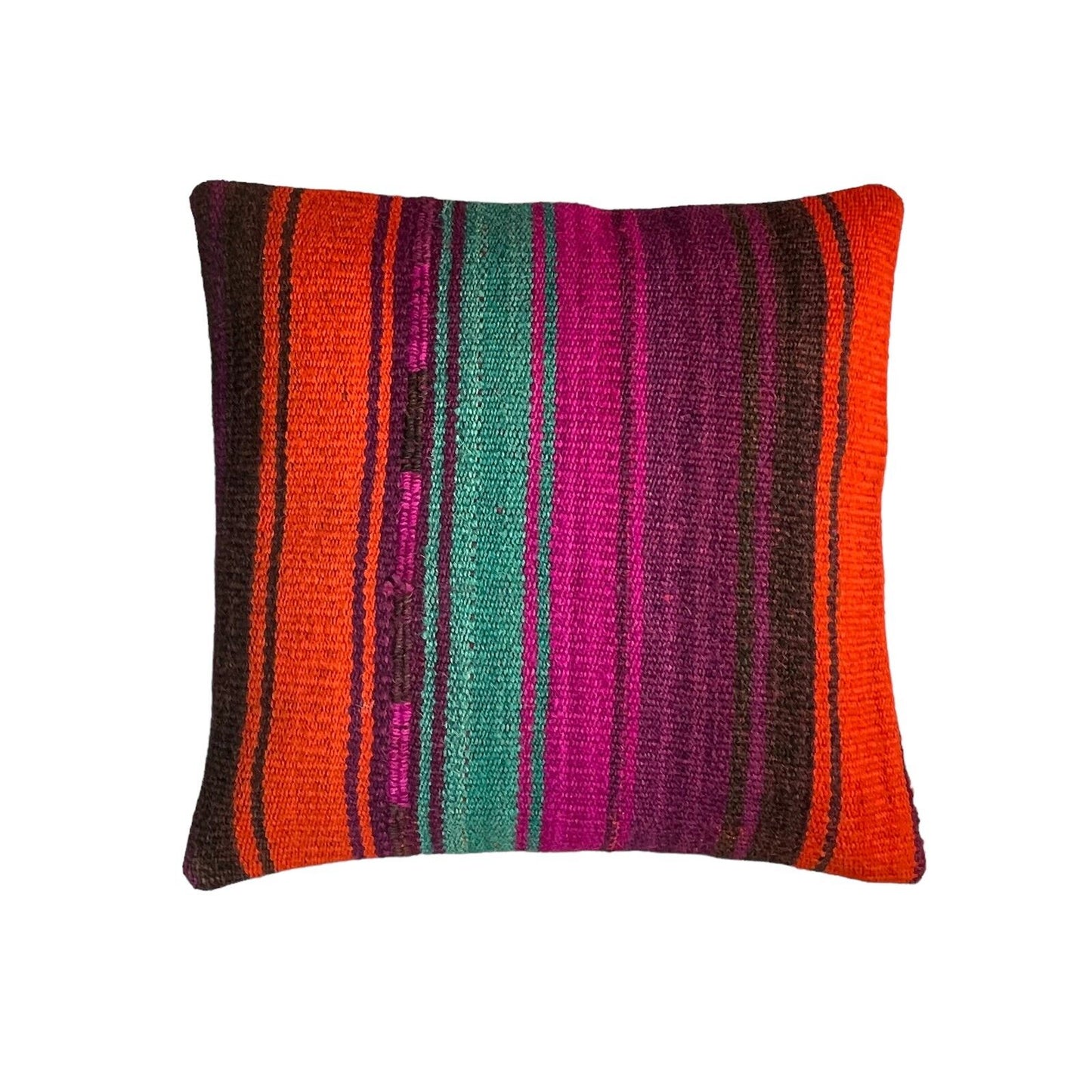 Einzigartige Kelim-Kissen,Turkish Kilim Pillow,16'×16' Funda De Cojín Kilim