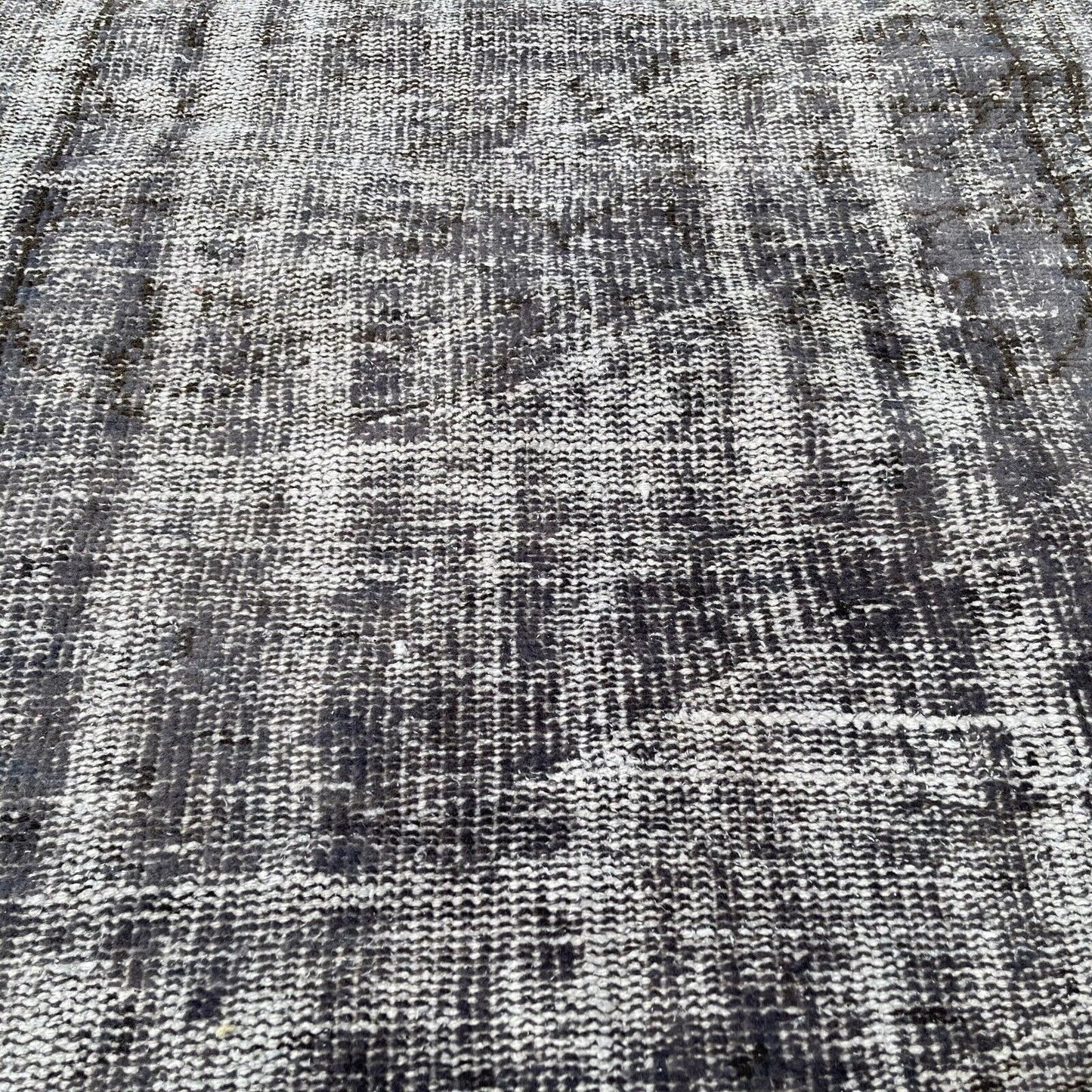 Distressed Overdyed Türkischer Teppich 203 x 103 cm Vintage Decorative Teppich