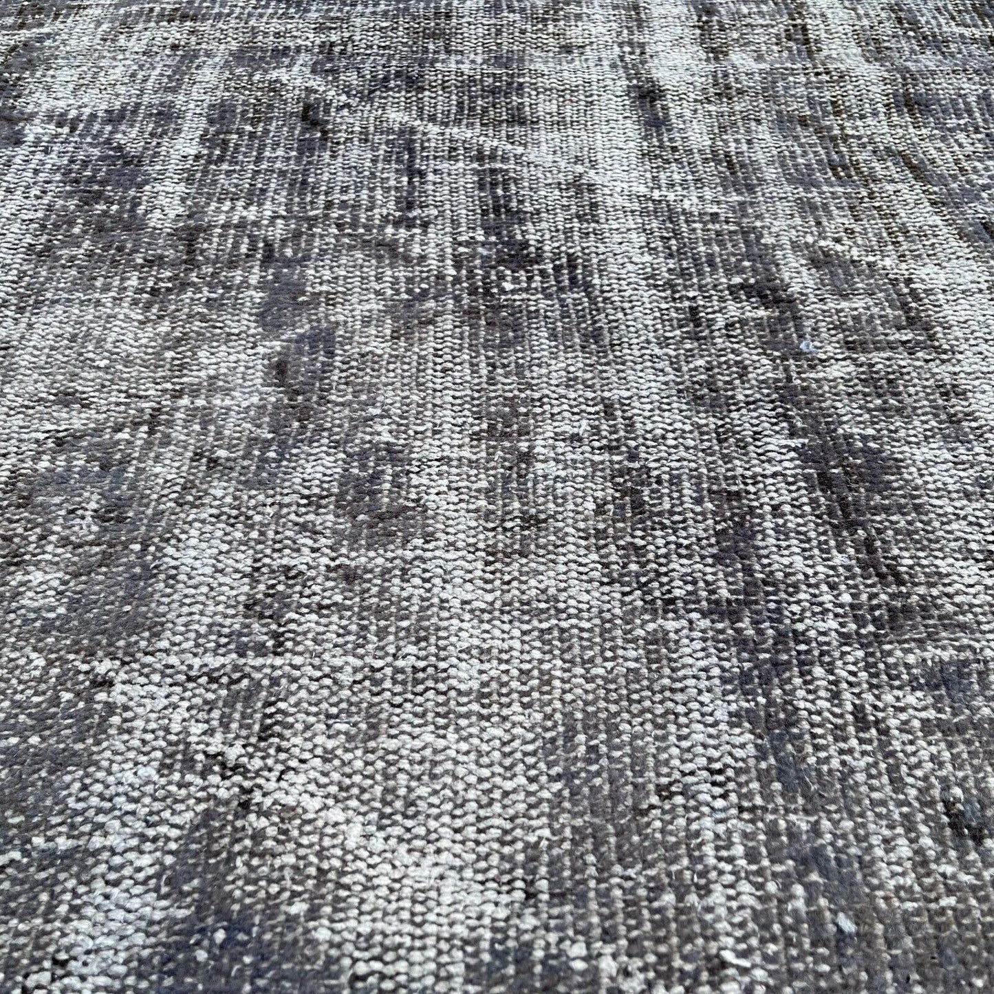 Distressed Overdyed Türkischer Teppich 203 x 103 cm Vintage Decorative Teppich