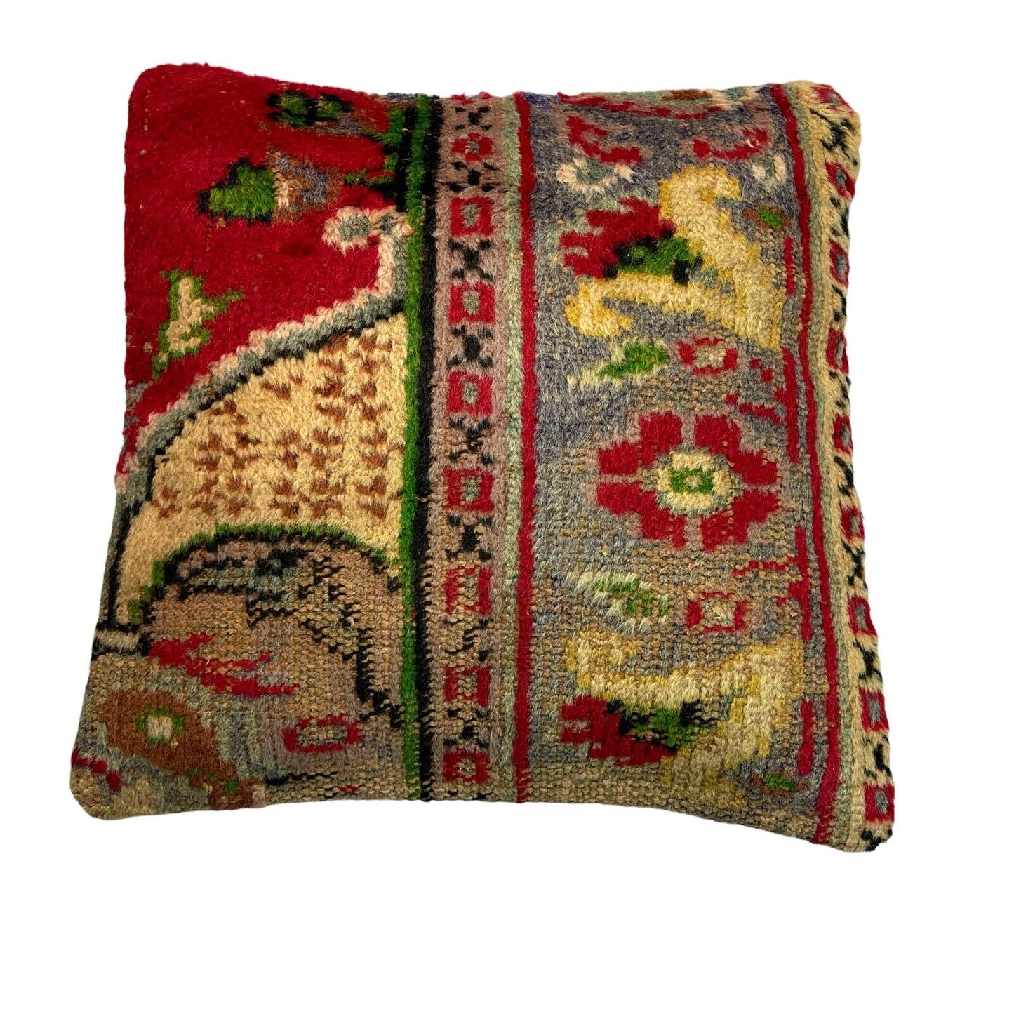45 x 45 cm , Vintage Turkish Cushion Cover , Vintage Handgemachte Kissenbezug