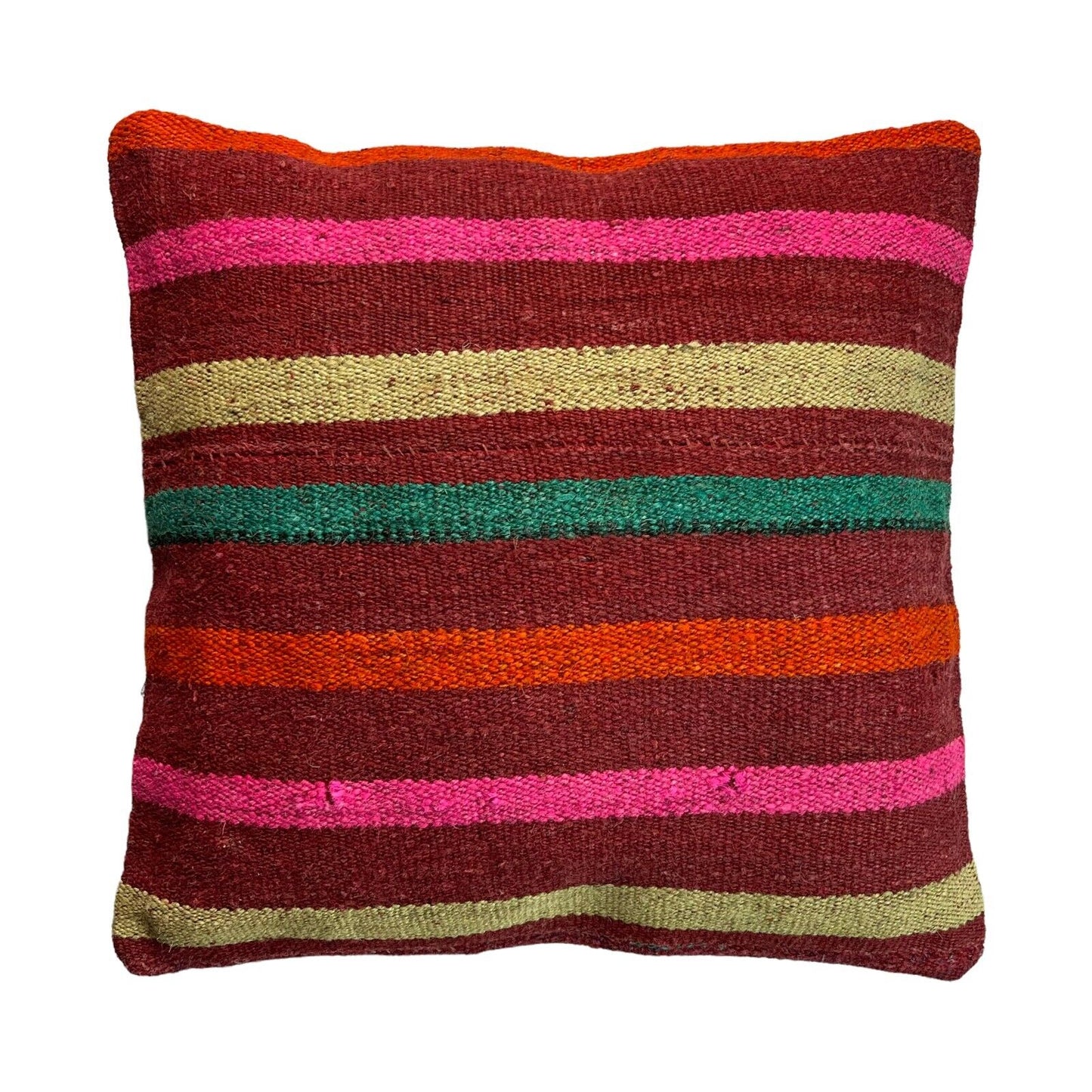 Einzigartige Kelim-Kissen,Turkish Kilim Pillow,16'×16' Funda De Cojín Kilim