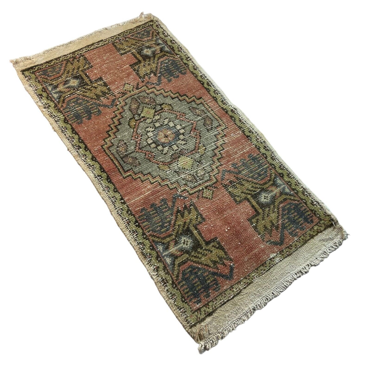 Traditionelle Vintage türkische Teppich, Vintage Turkish Rug 99X 52 cm